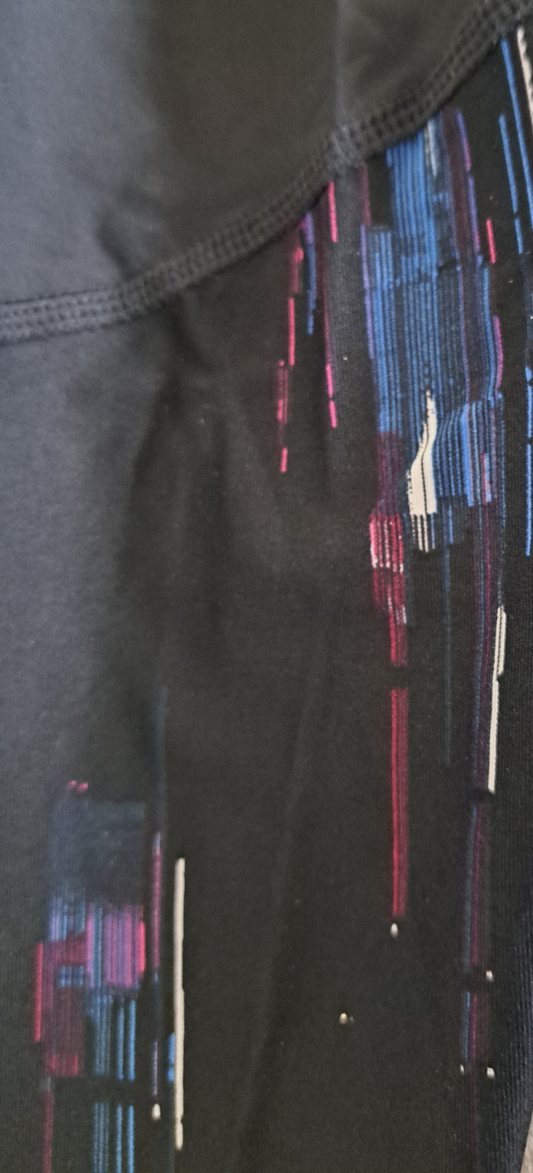 2XU Accelerate Compression 7/8 Tights, Damen, Black/Festival Lines