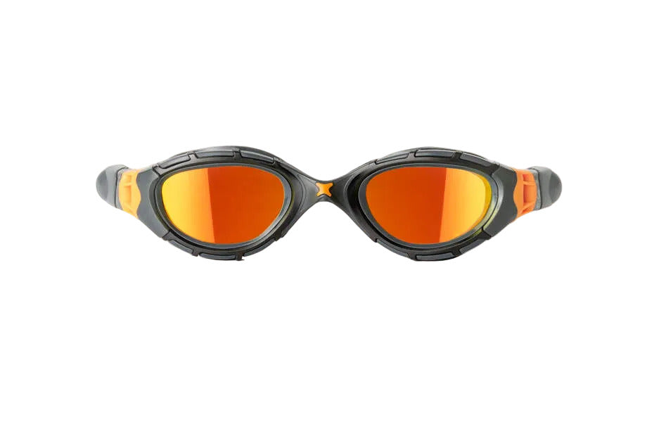 Zoggs Predator Flex Titanium, Grey/Black/Mirrored Orange