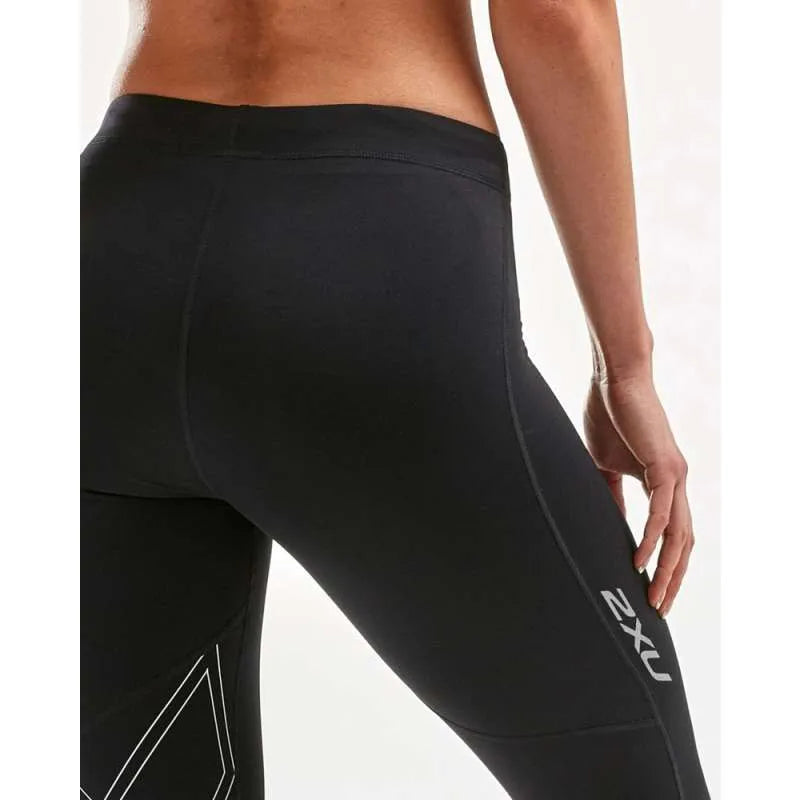2XU ASPIRE Compression 3/4 Tights, Damen, Black/Silver