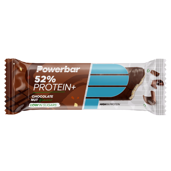 Powerbar 52 % Protein Plus Riegel, Schokolade/Nuss, 50 g