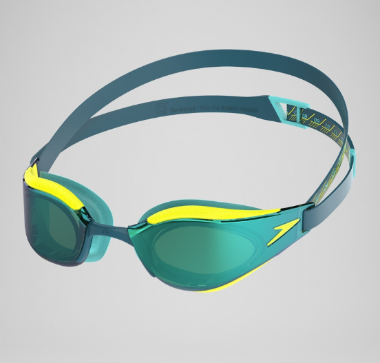Speedo Fastskin Hyper Elite Mirror, Schwimmbrille, unisex, Yellow/Yellow