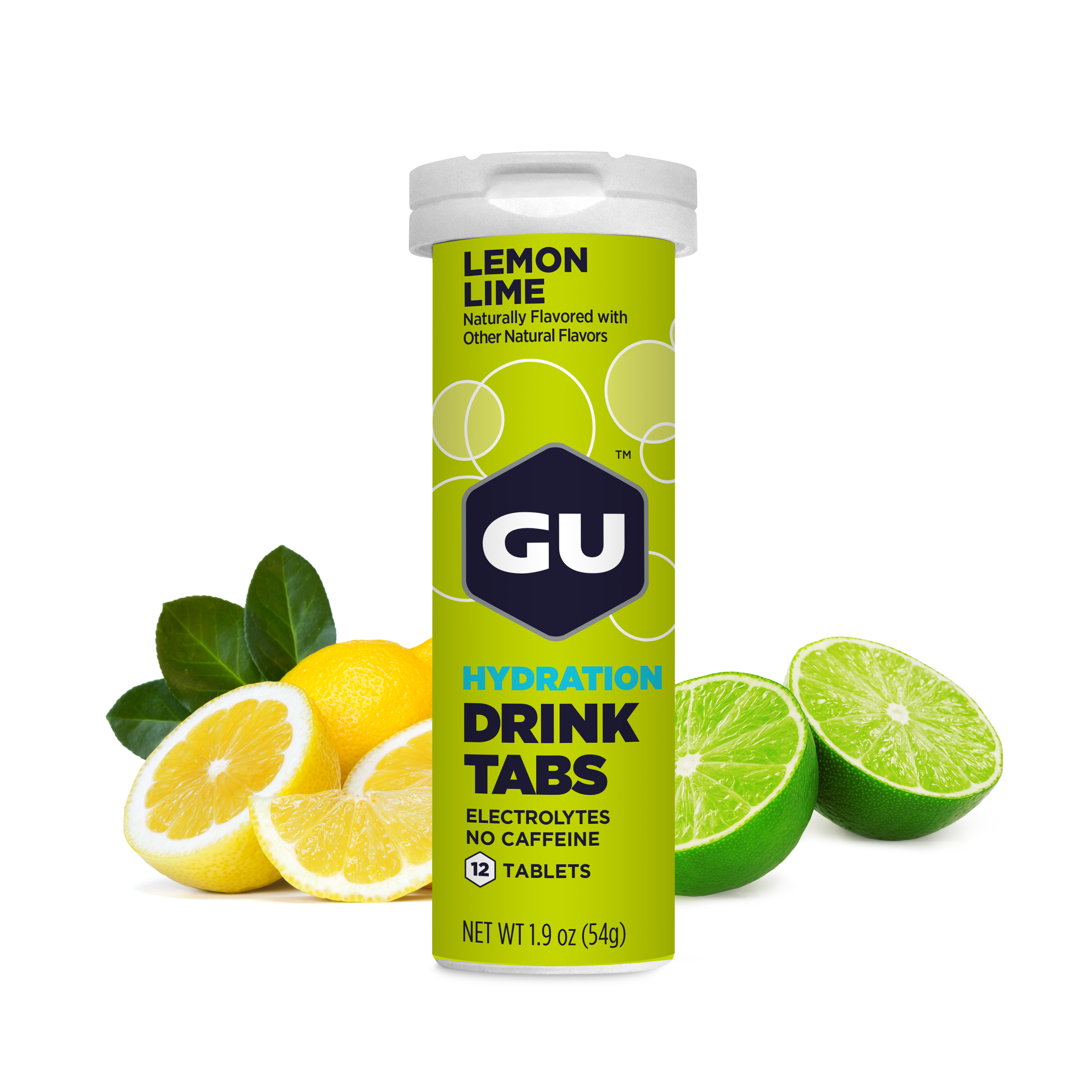GU Hydration Tabs, Brew Tablets 12 Stück, Lemon Lime, MHD 12/25