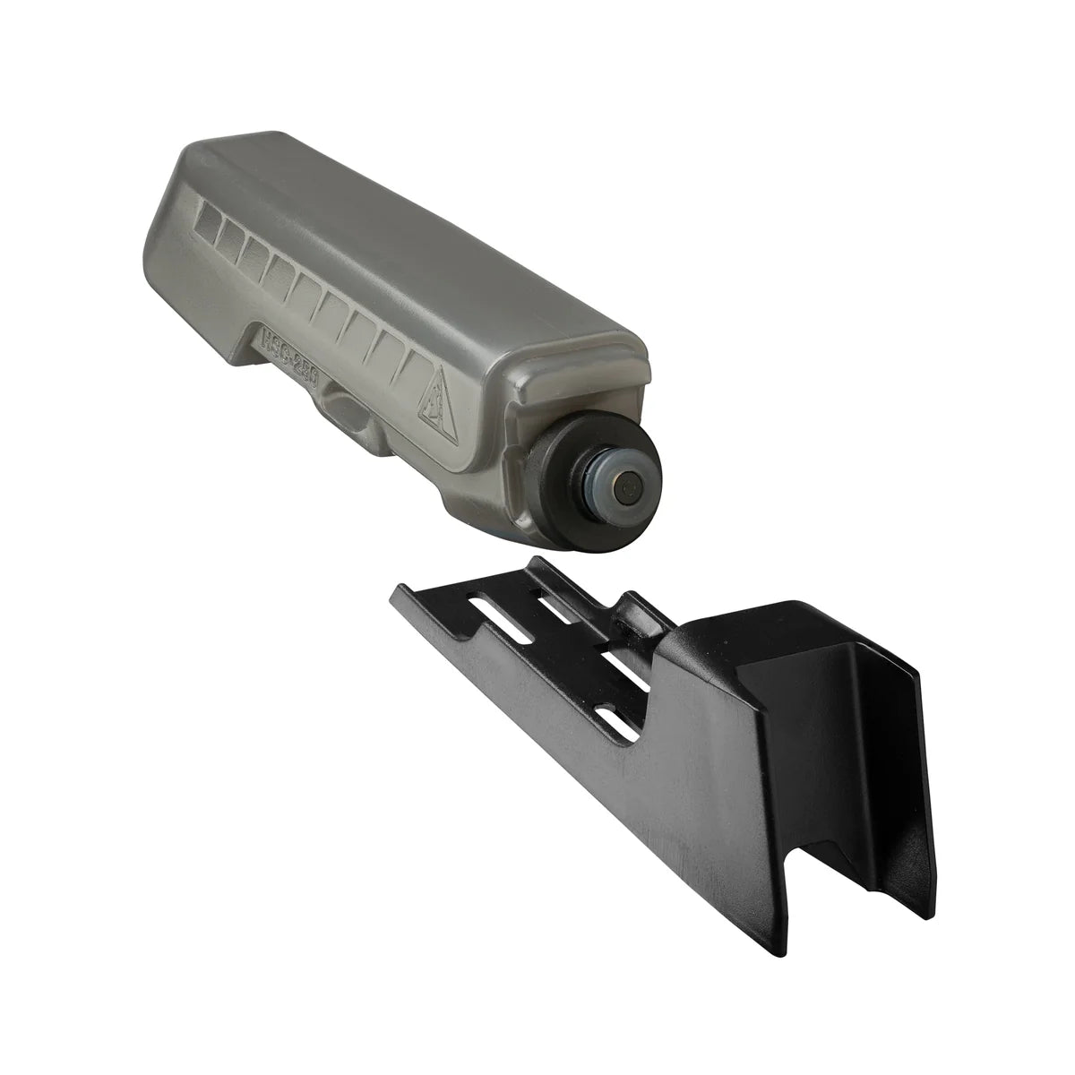 Ansicht Flasche und Befestigung