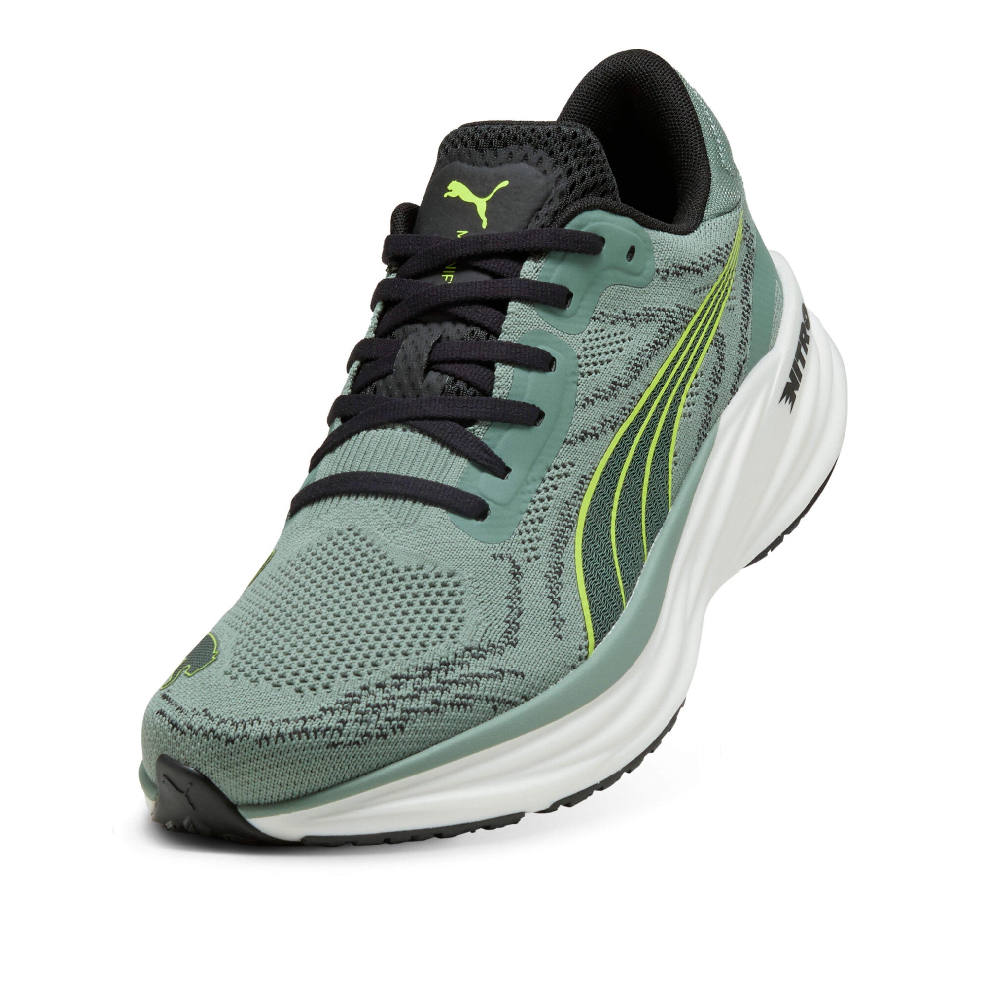 Puma Magnify NITRO 2, Laufschuhe, Herren, Green Moon/Yellow Alert