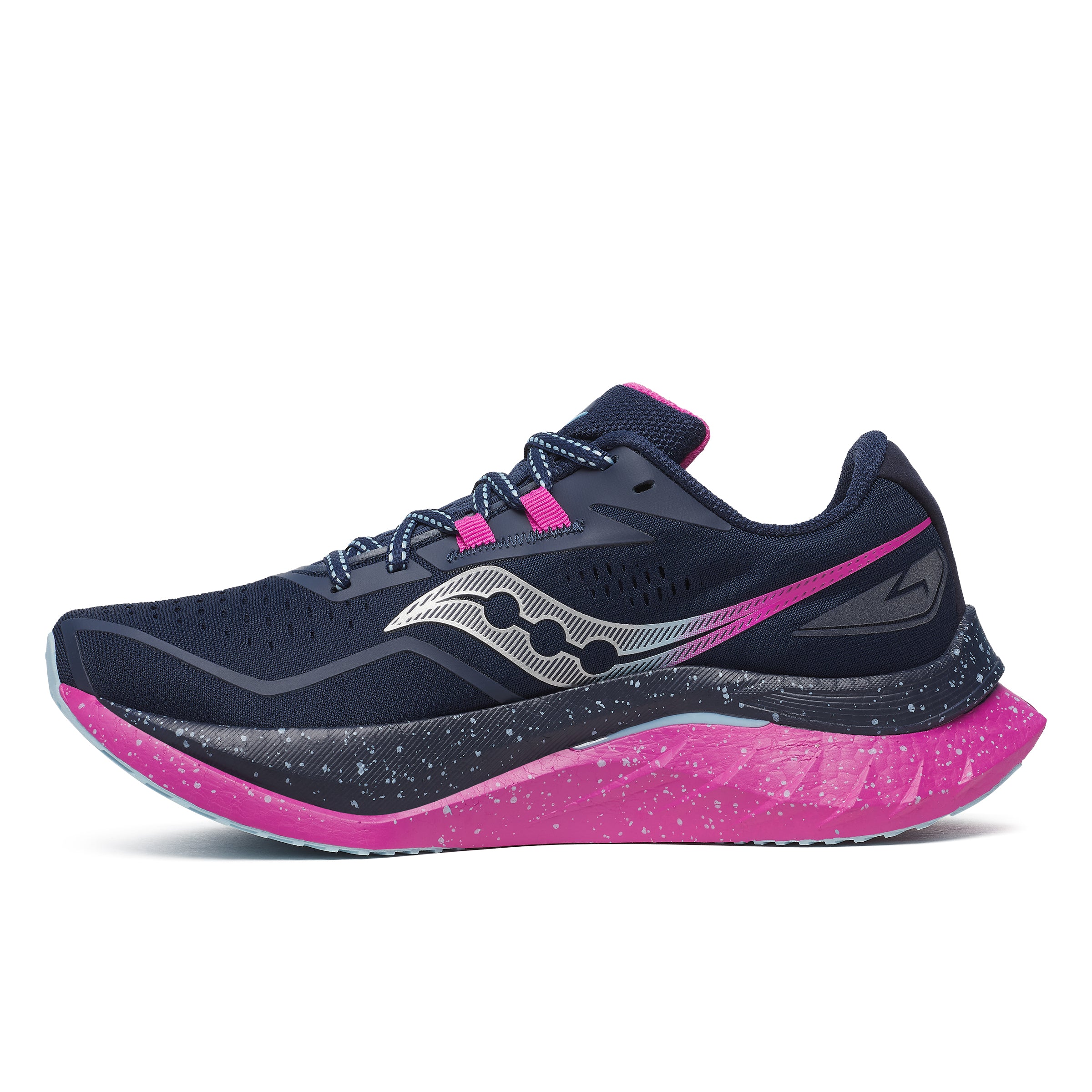 Saucony Endorphin Speed 4, Laufschuhe, Damen, Navy/Fuchsia
