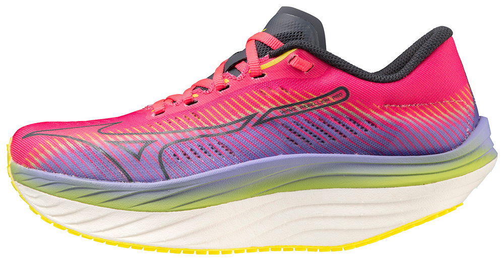 MIZUNO Wave Rebellion Pro, Damen, H-VPink/OBlue/PPunch