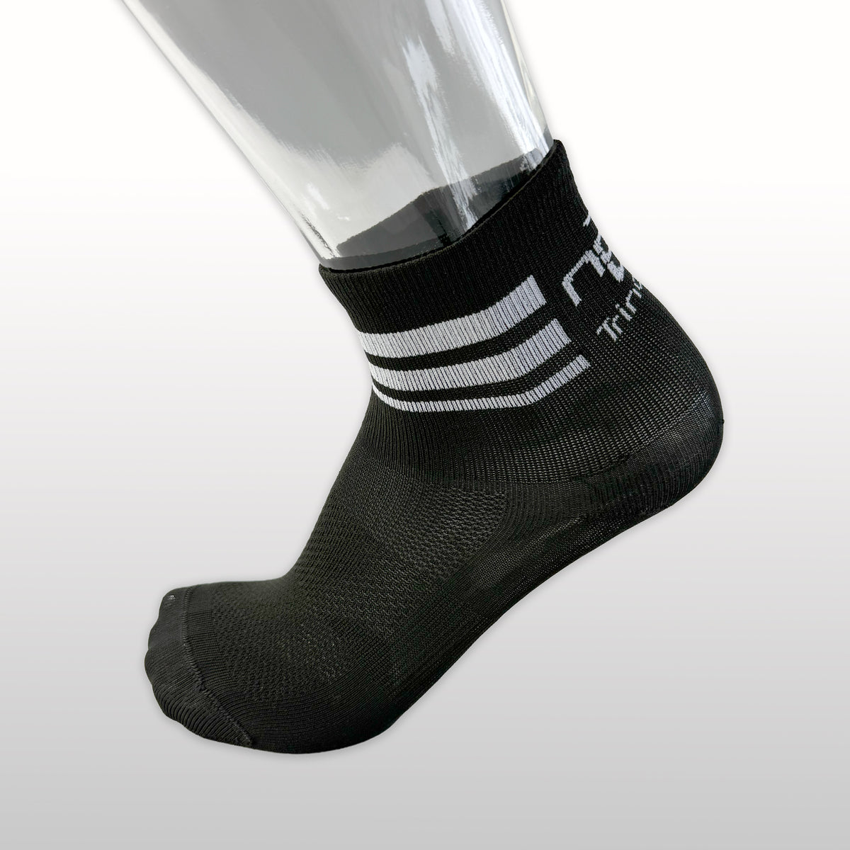 Socke low schwarz Ansicht von der Außenseite