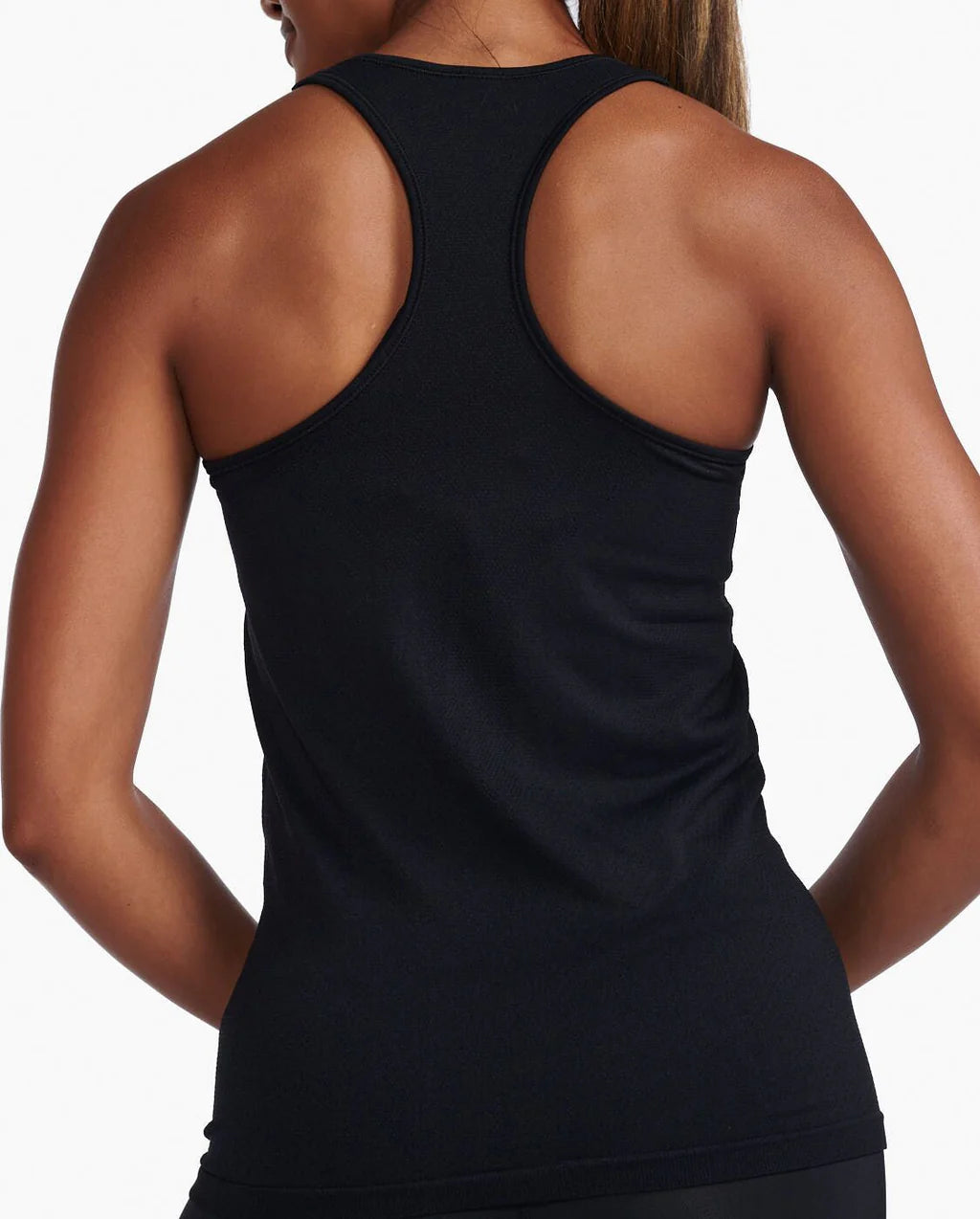 2XU Motion Tech Singlet, Damen, Black/Harbor Mist