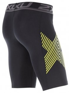 2XU Accelerate Compression Shorts, Herren, Black/Acid Lines