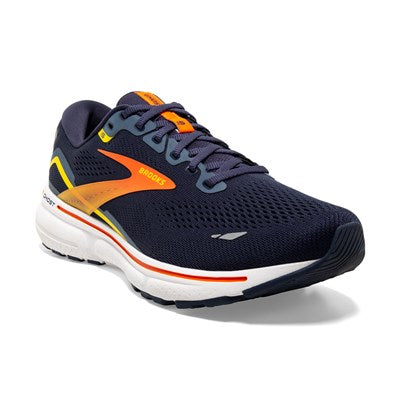 Brooks Ghost 15, Herren, Peacoat/Red/Yellow
