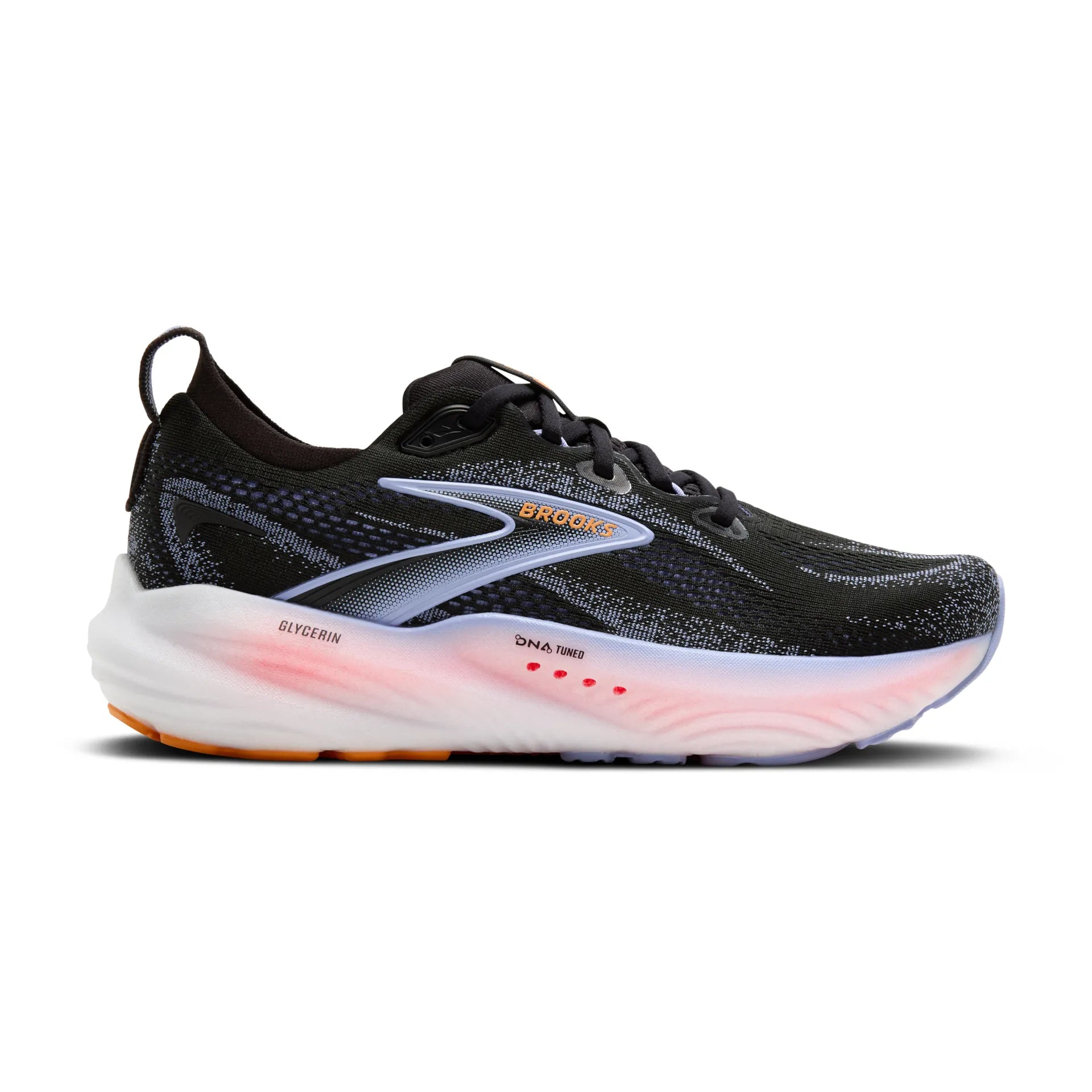 Brooks Glycerin 22, Laufschuh, Damen, Black/Blue Heron/Orange