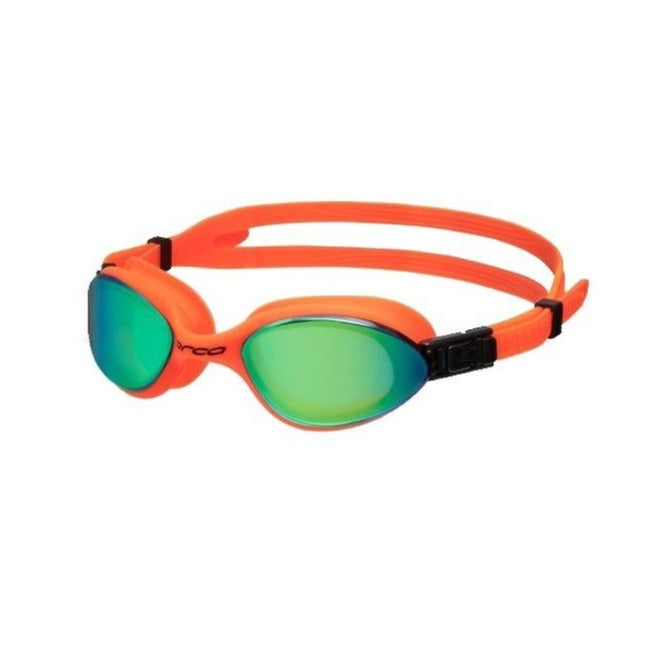 Orca Killa 180°, Schwimmbrille, orange verspiegelt
