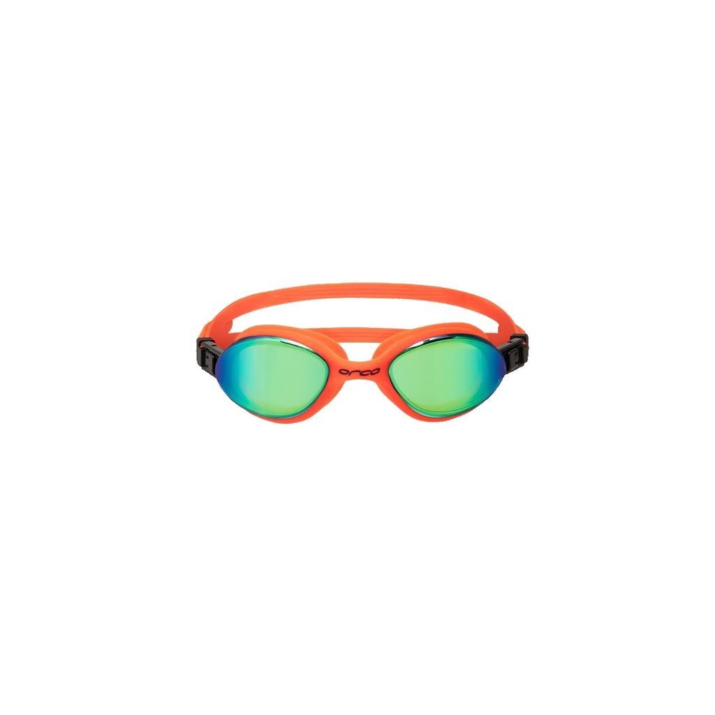 Orca Killa 180°, Schwimmbrille, orange verspiegelt
