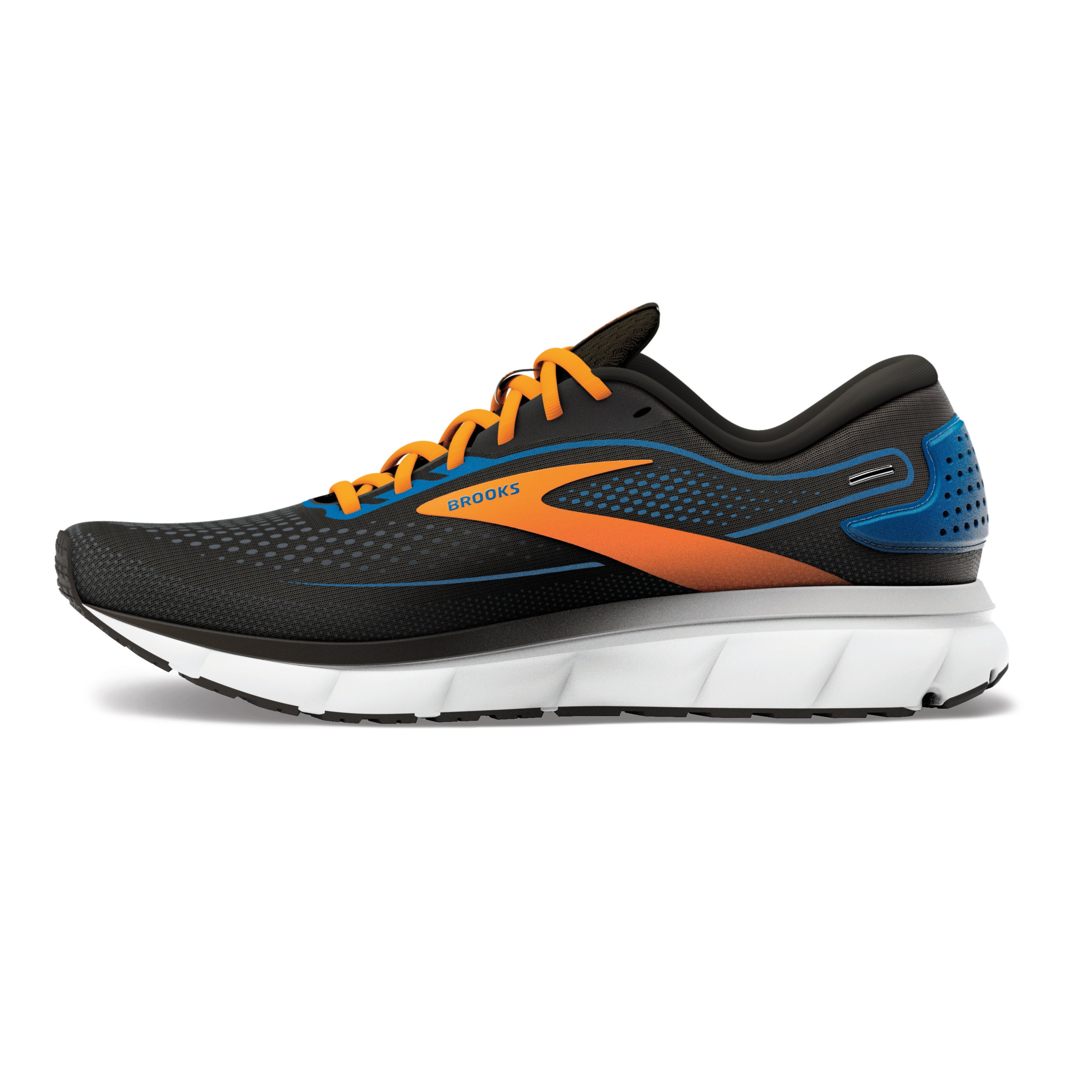 Brooks Trace 2, Herren, black/classic blue/orange, schwarz/blau/orange