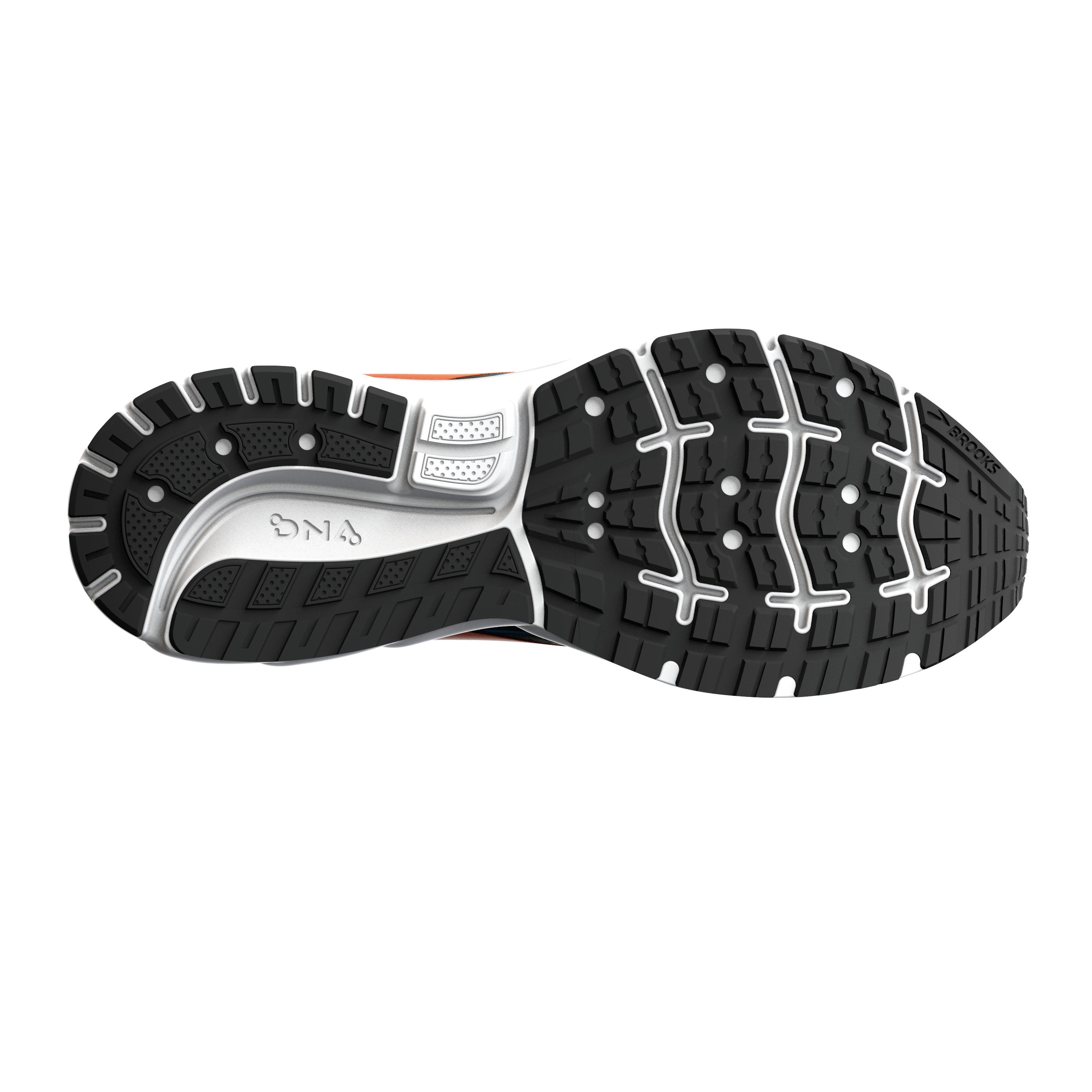 Brooks Trace 2, Herren, black/classic blue/orange, schwarz/blau/orange