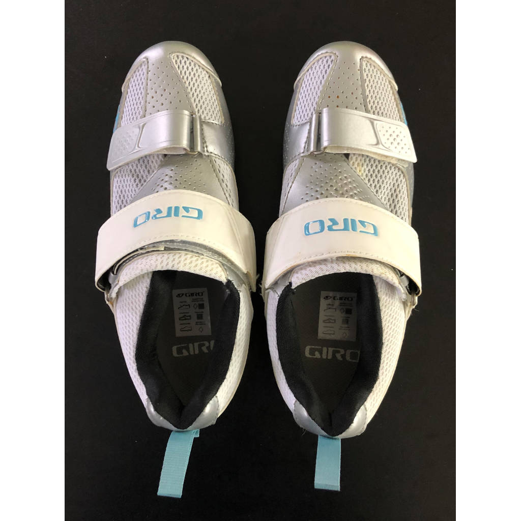 Giro Fahrradschuh Flynt™Tri, Damen, weiß/silber, Größe 38,5