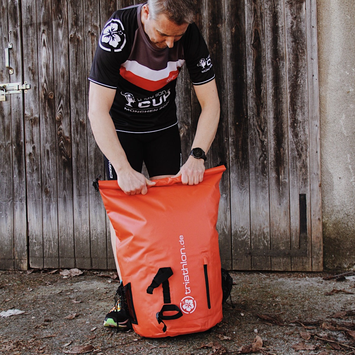 triathlon.de Big Waterproof Backpack, rot