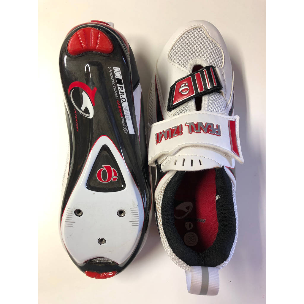 Pearl Izumi Tri Fly III Carbon, weiß/schwarz/rot, Größe 38,5