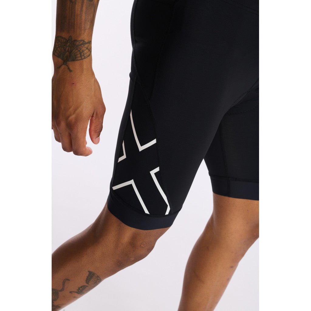 2XU Core Tri Short, Herren, black/white, schwarz/weiß