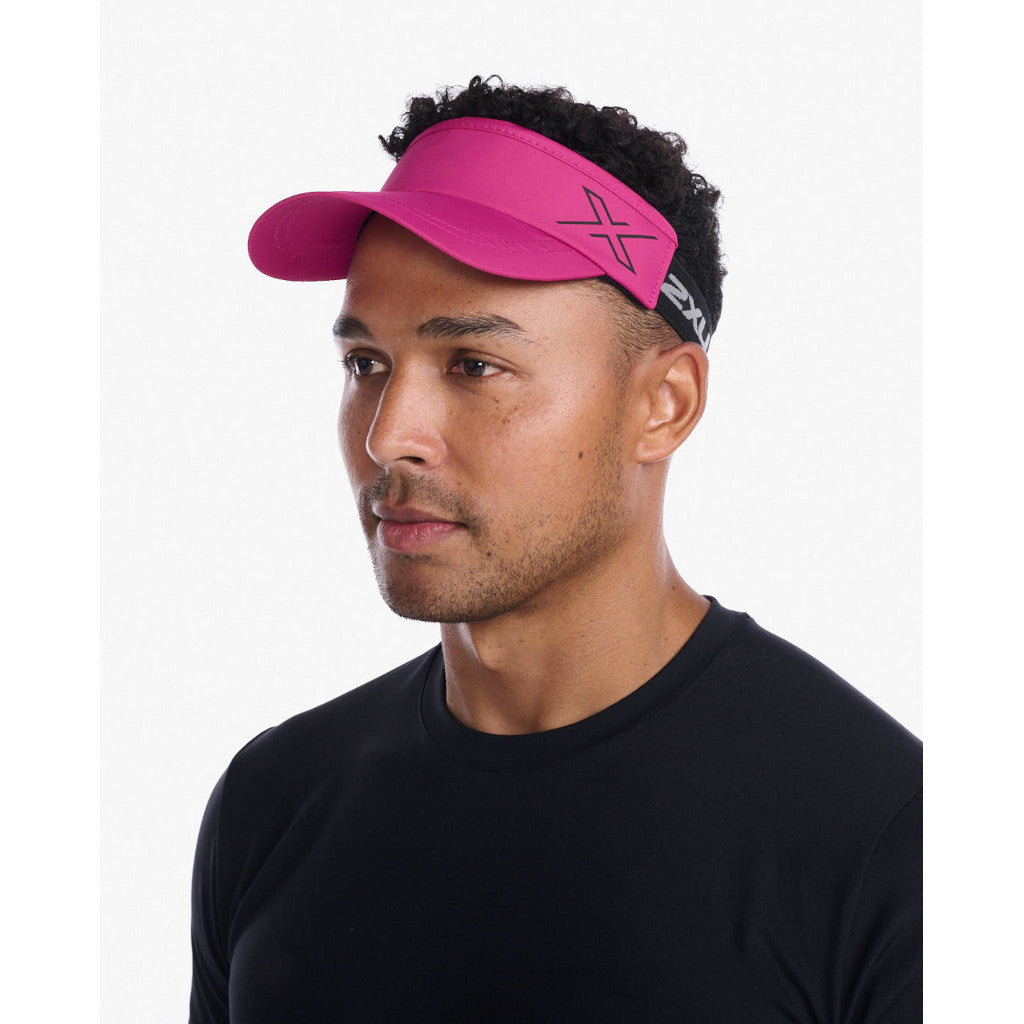 2XU Performance Visor, Unisex, festival/black, pink