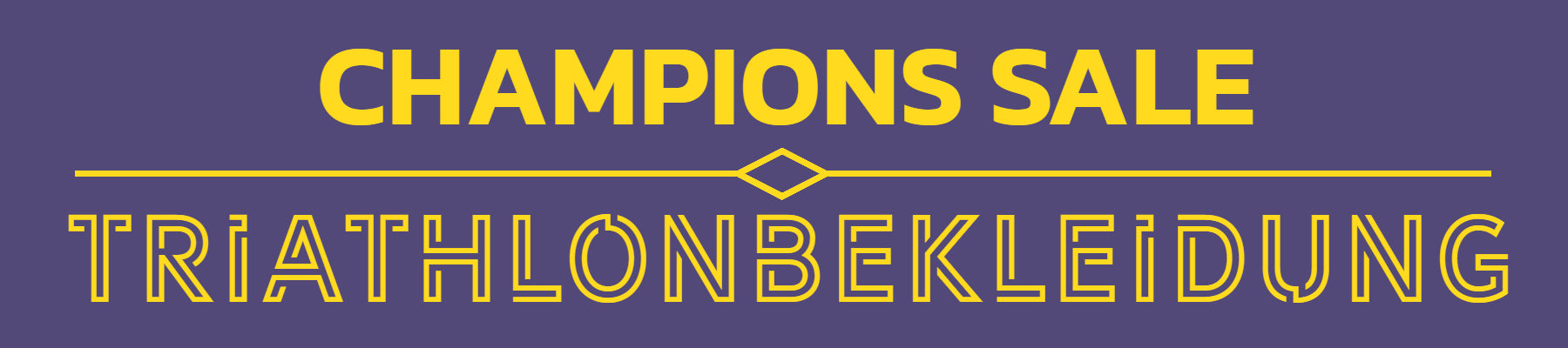 CHAMPIONS-SALE: Triathlonbekleidung