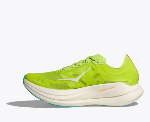 Hoka Rocket X 2, Laufschuh, unisex, Lettuce/Solar Flare