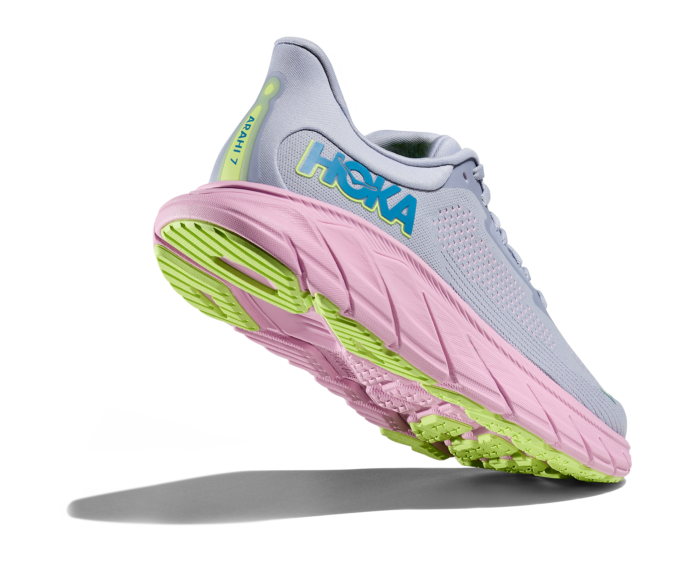 Hoka Arahi 7, Laufschuh, Damen, Gull/Pink Twilight