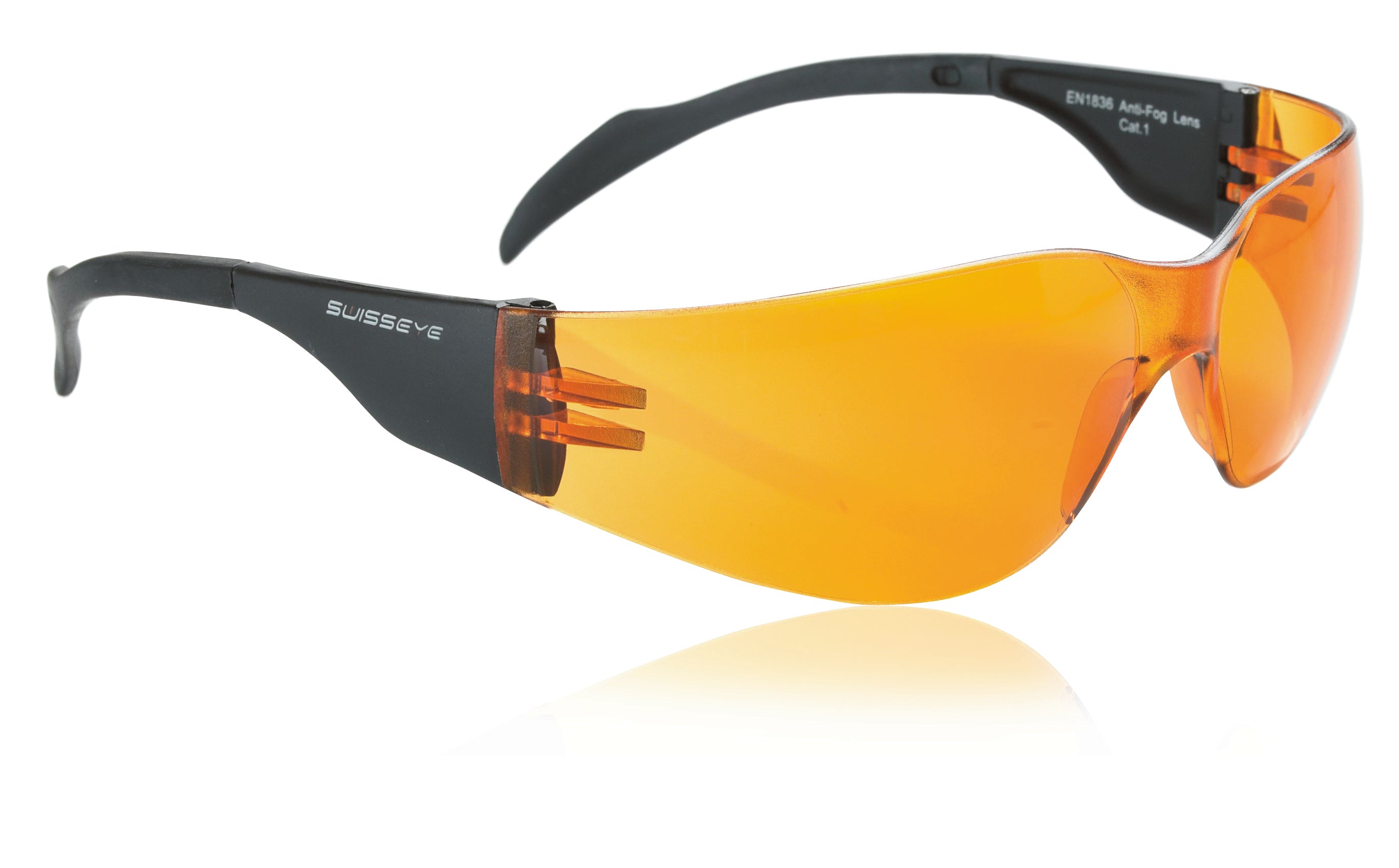 Swisseye Outbreak, schwarz, orange Gläser, Sportbrille, Radbrille