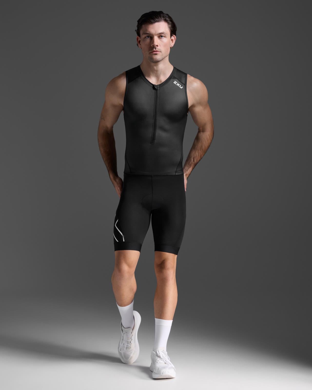 2XU Core Trisuit, Herren, Black/White