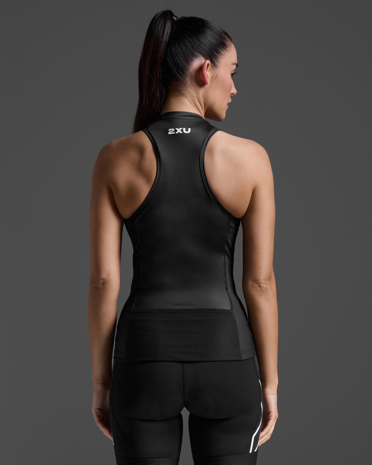2XU Core Tri 6 Inch Short, Damen, Black/White