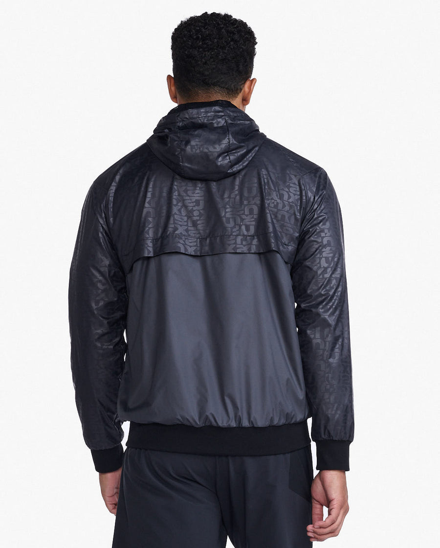 2XU Motion Windbreaker, Herren, Embossed Monogram/Silver Reflective