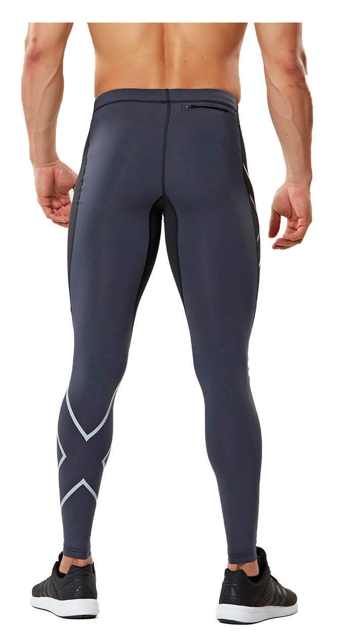 2XU G:2 Wind Defence Thermal Compression Tights, Herren, Black/Steel