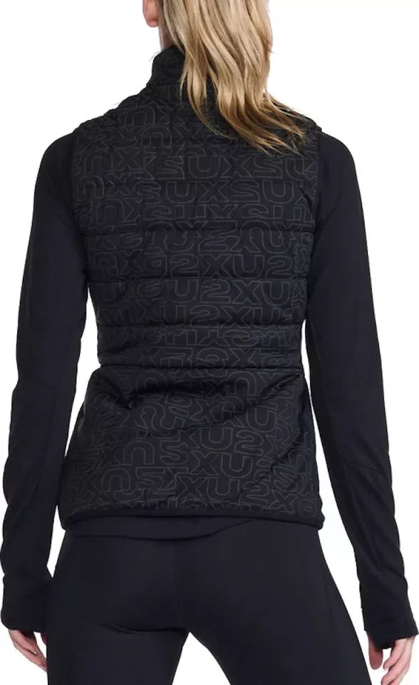 2XU Ignition Insulation Vest, Damen, Black/Abstract Monogram