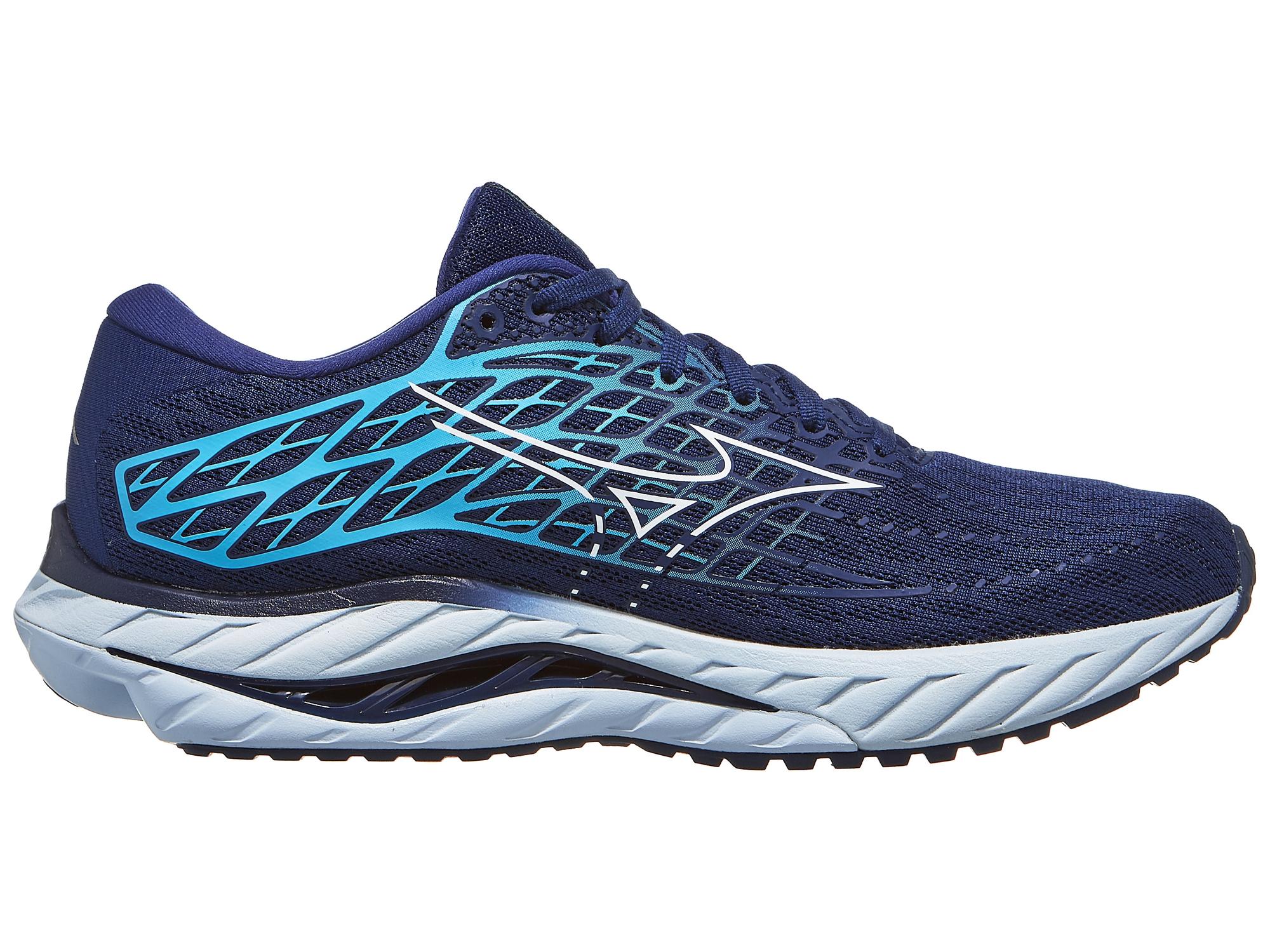 MIZUNO Wave Inspire 20, Herren, Estate Blue/White/River Blue