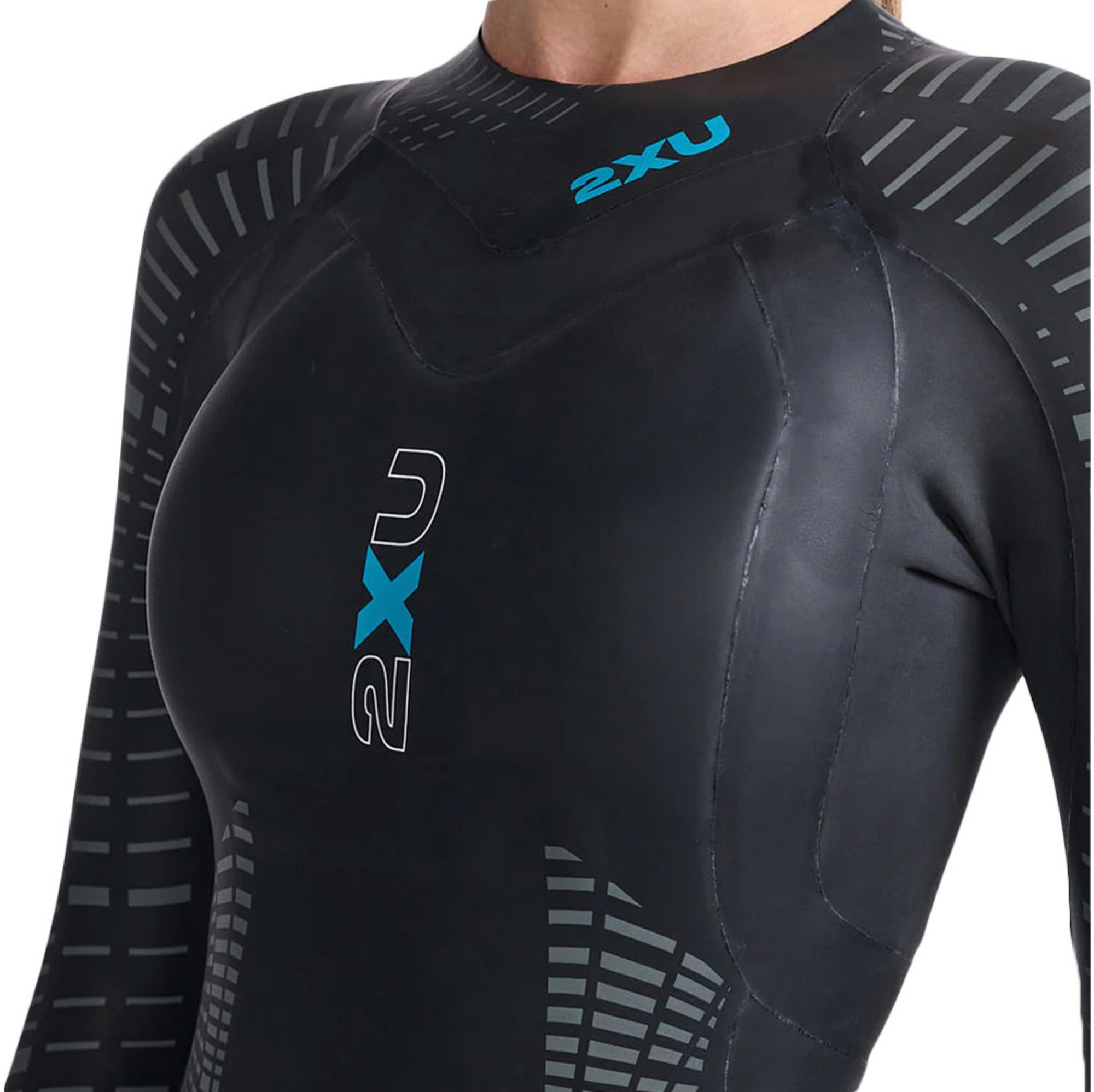 2XU P:2 Propel, wetsuit, black/textural geo, black/silver, women, 2023