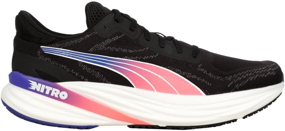 Puma Magnify NITRO 2, Laufschuhe, Herren, PUMA Black-Lapis Lazuli-Sunset Glow