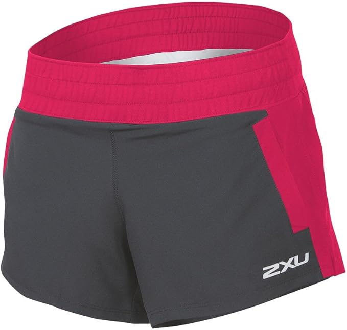 2XU Stride 4 Inch Short, Damen, Ink/Cherry Pink