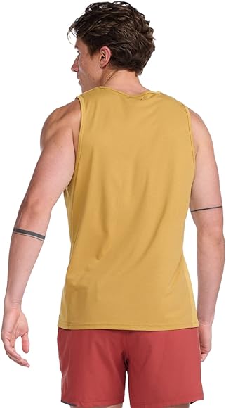 2XU Aero Tank, Herren, Deep Gold/Black Reflective