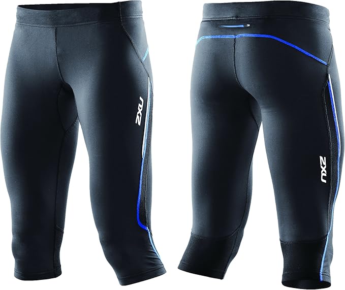 2XU Trainer 3/4 Tights, Damen, Black/Catalina Blue