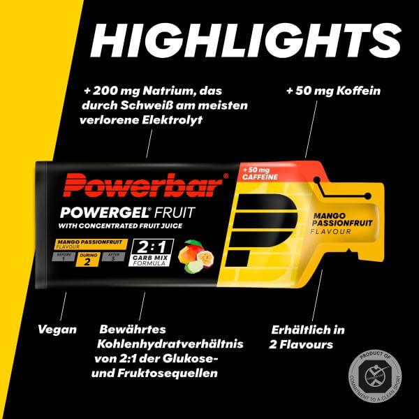 Powerbar Powergel Fruit, Mango Passionsfrucht, 41g