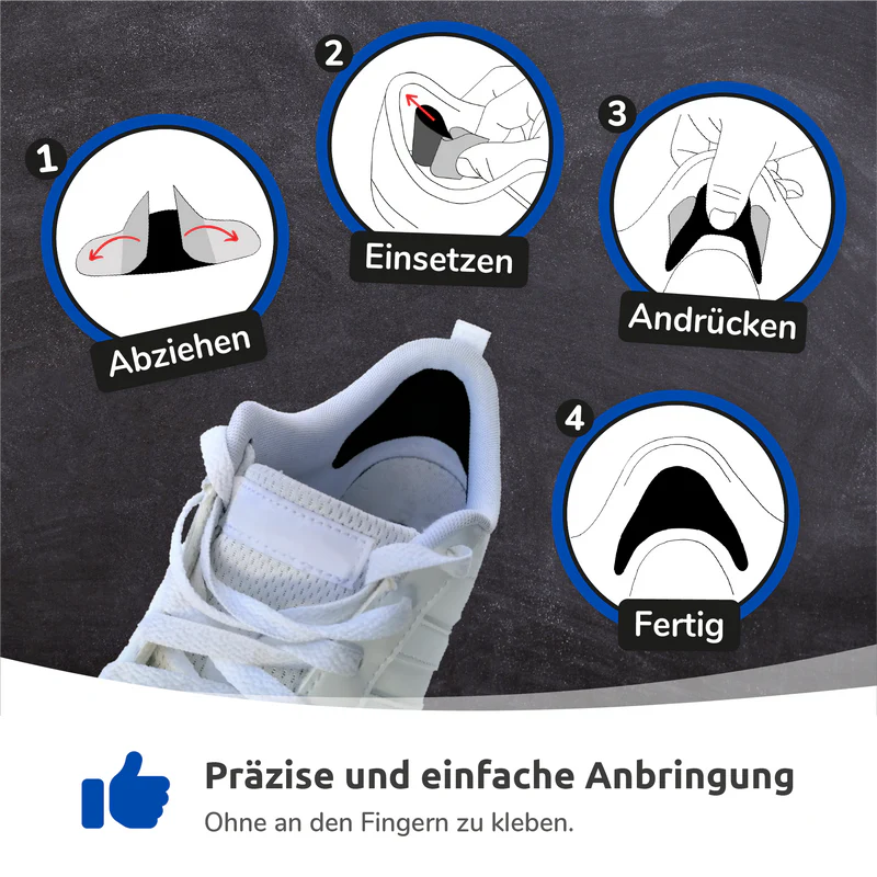 TRAINER ARMOUR Fersenloch-Schutz, Heel Hole Preventer, schwarz