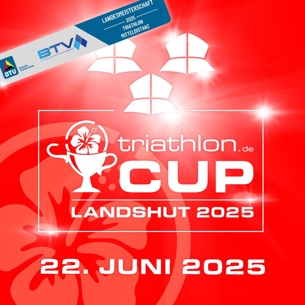 Bayerische Meisterschaft über die Mitteldistanz: triathlon.de CUP Landshut am 22.06.2025