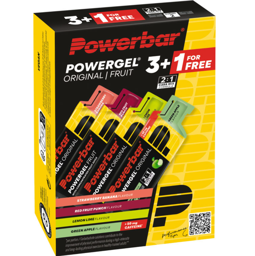 Powerbar Powergel, Multiflavour Pack 3+1, 4 x 41g