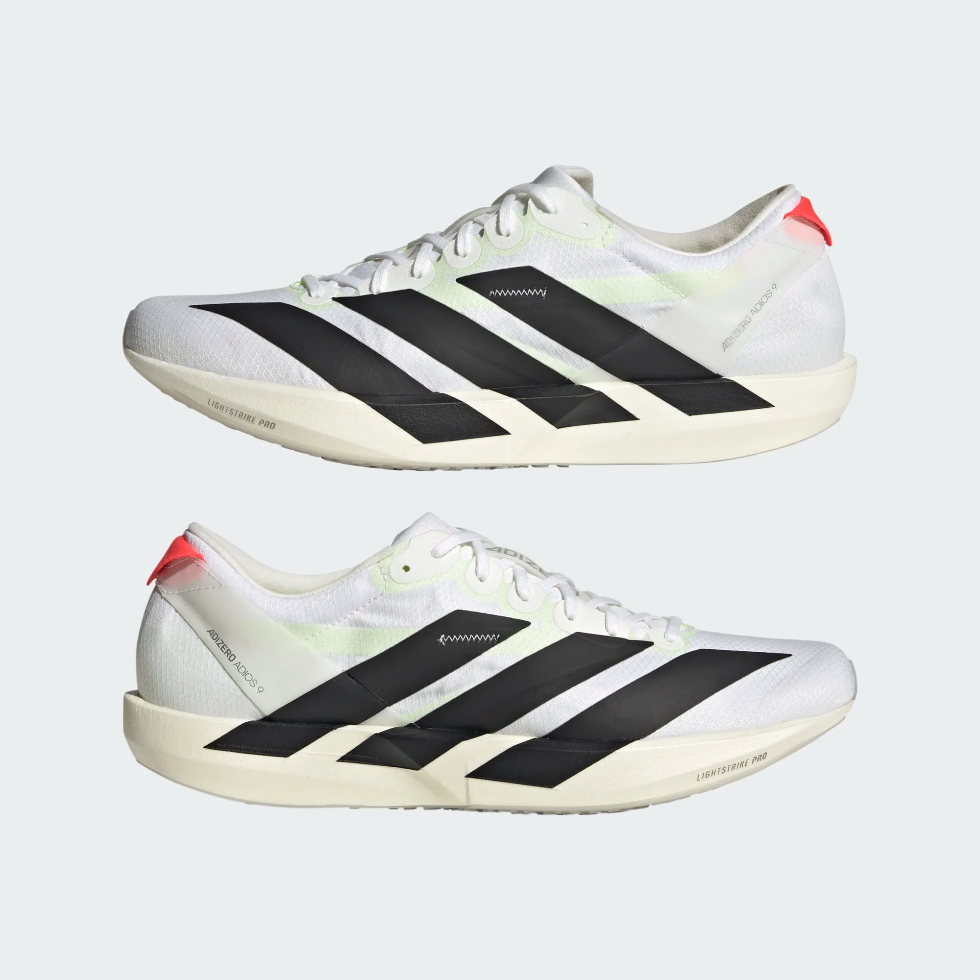 Adidas ADIZERO ADIOS 9, Laufschuh, Herrren, Cloud White/Core Black/Silver Metallic