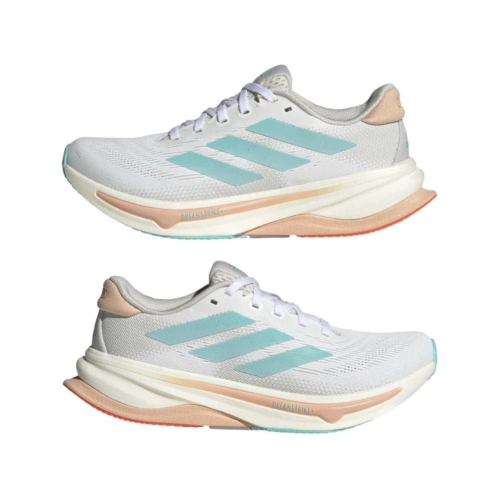 Adidas Supernova Solution 2, Laufschuh, Damen, White/Aqua/Peach
