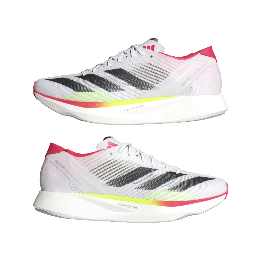 Adidas ADIZERO TAKUMI SEN 10, Laufschuh, Herrren, Cloud White/Core Black/Lucid Red