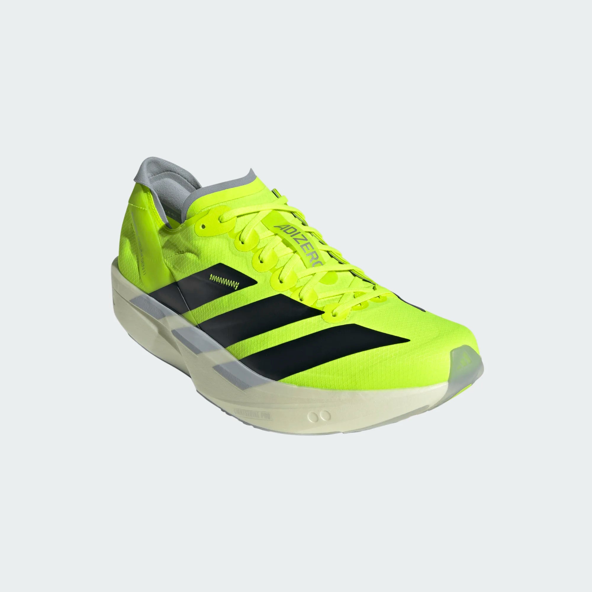 Adidas ADIZERO TAKUMI SEN 11, Laufschuh, Herren, Lucid Lemon/Core Black/Halo Silver
