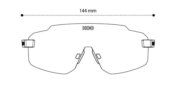 KOO Supernova, Sonnenbrille, White L.Red MR