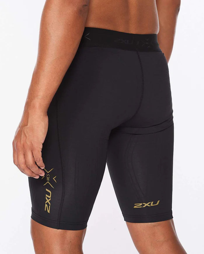 2XU MCS Cross Training Compression Shorts, Herren, black/gold