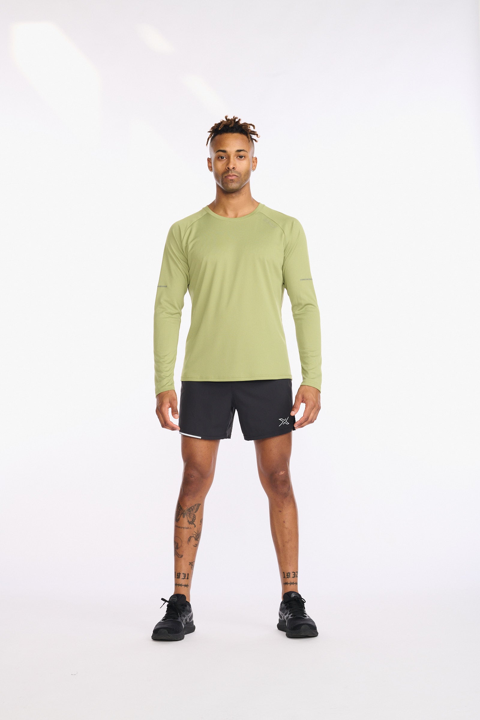 2XU Aero Longsleeve, Herren, Glade/Alpine Reflective